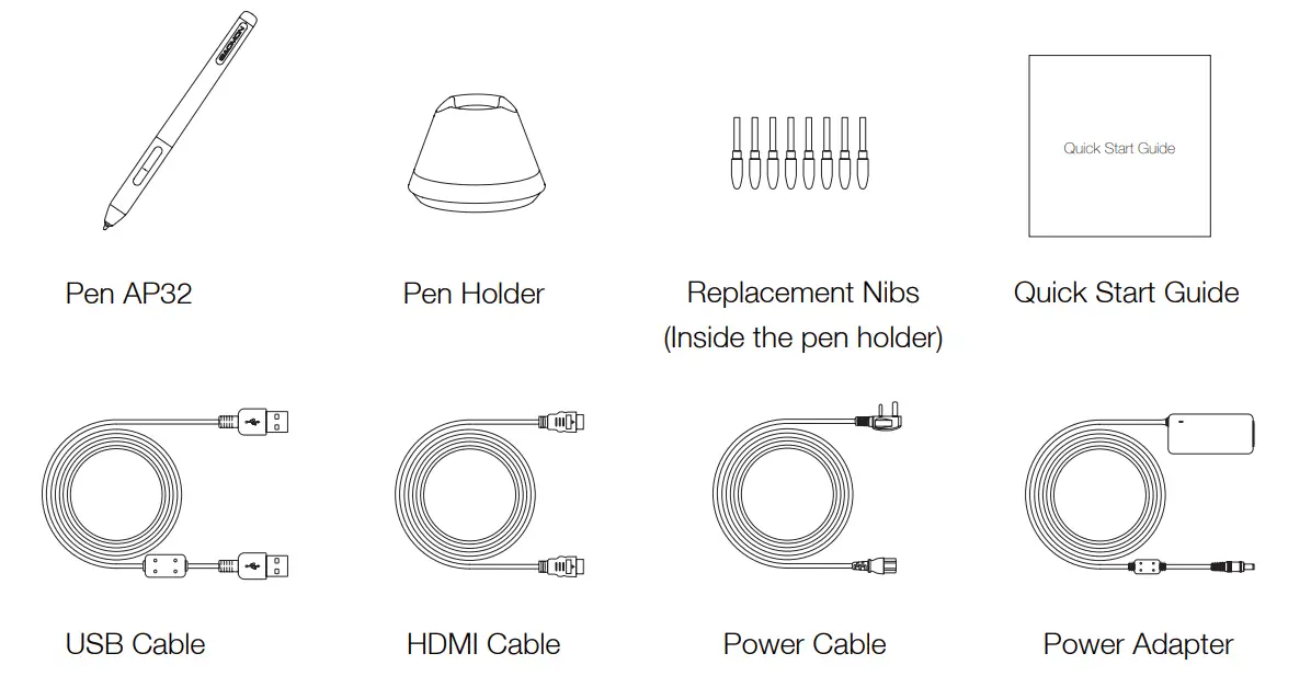 GAOMON PD2200 Graphics Pen Display - Accessories