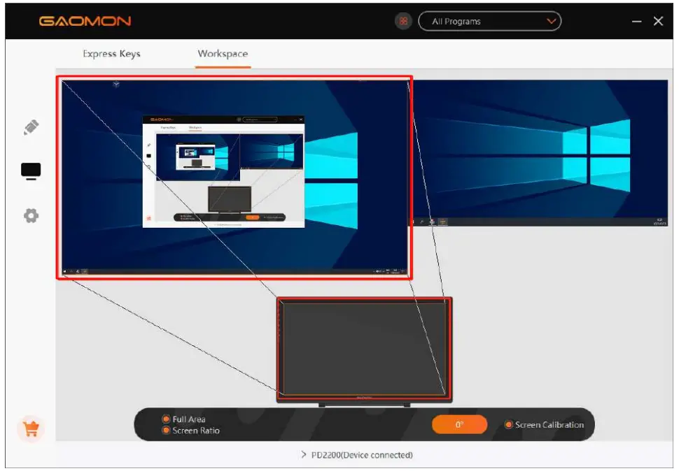 GAOMON PD2200 Graphics Pen Display - Function Settings 1