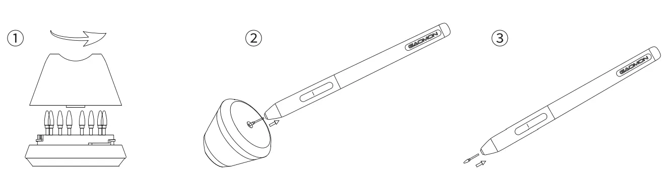 GAOMON PD2200 Graphics Pen Display - Pen Nib Replacement