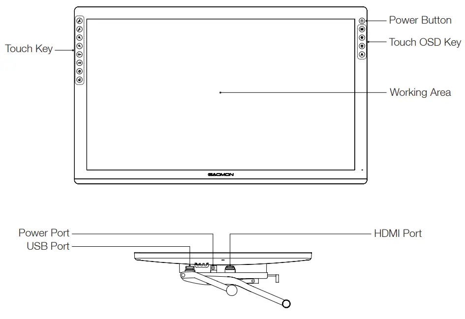 GAOMON PD2200 Graphics Pen Display - Product and Accessories