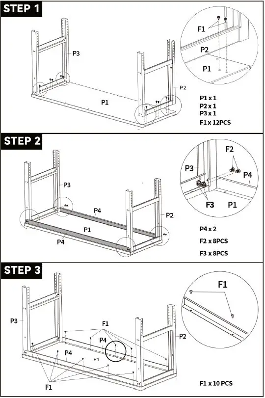 VEVOR-M5318-53-Inch-Wood-Worktop-Workbench-fig- (3)
