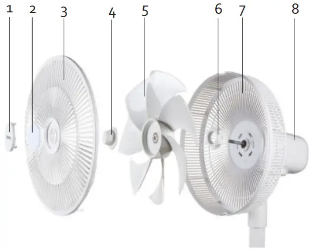 DOMO DO8149 Stand Fan - fig