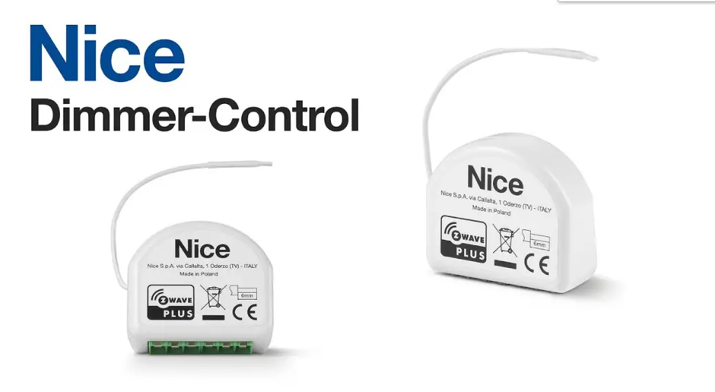 Nice Is0843a00en Dimmer Control Instruction Manual Nice Is0843a00en Dimmer Control Instruction Manual