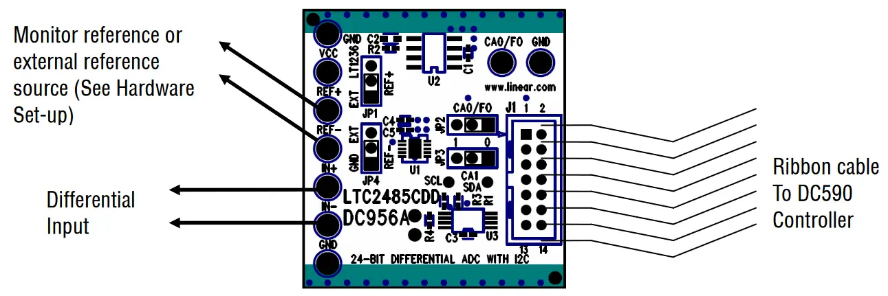 LINEAR TECHNOLOGY LTC2485 Demonstration Circuit 24 Bit Differential ADC Boards -