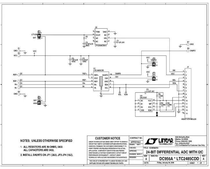 LINEAR TECHNOLOGY LTC2485 Demonstration Circuit 24 Bit Differential ADC Boards - fig2