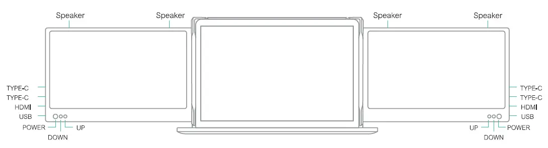 WESTHOD-Laptop-Screen-Extender-Portable-Monitor-fig 1