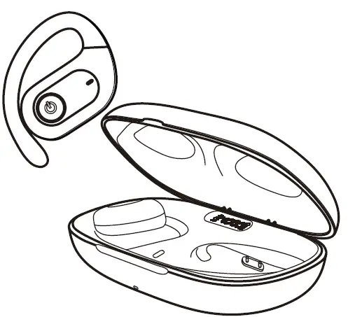 PSIER CT11 Wireless Earbuds with Charging 2