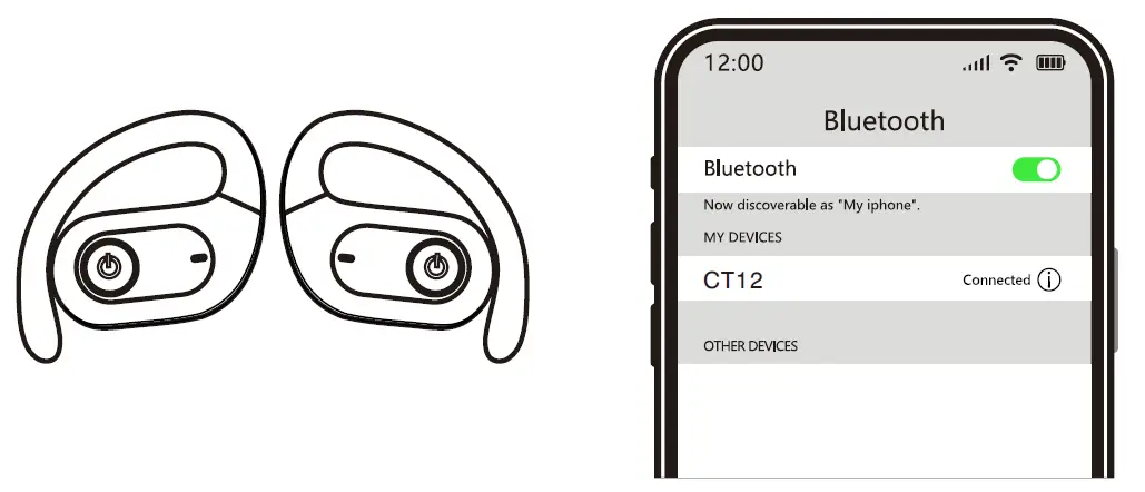 PSIER CT11 Wireless Earbuds with Charging 4