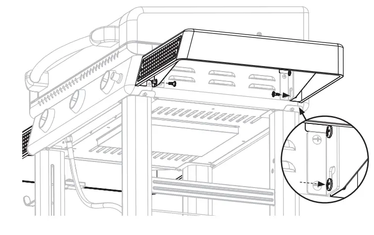 BLACKSTONE 2152 28 Inch XL Griddle with Hood and Adjustable Front Tray - shelf 2