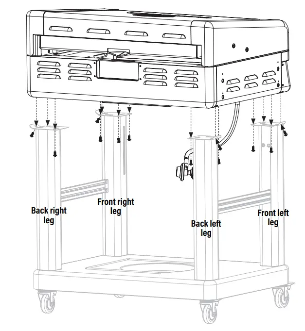 BLACKSTONE 2152 28 Inch XL Griddle with Hood and Adjustable Front Tray - upside 5