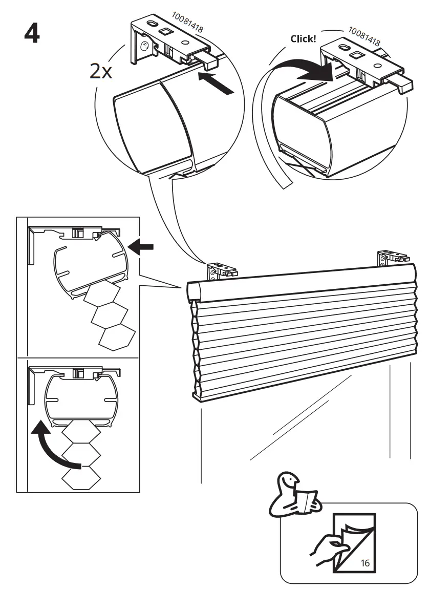 IKEA TRIPPEVALS Block Out Cellular Blind - fig6
