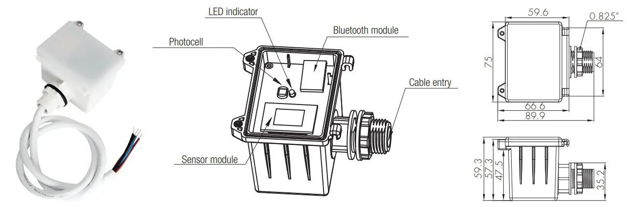HYTRONIK HMW84 HF Motion Sensor - Luminaire by conduit