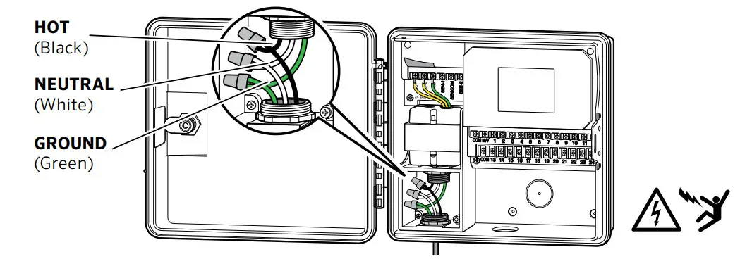 Hunter PRO-HC Irrigation Controller - adapter