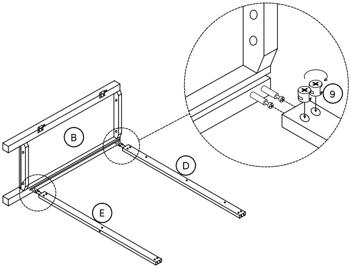 nathan james 71601 Mason Wood Storage Cabinet Unit - Bottom Stretcher