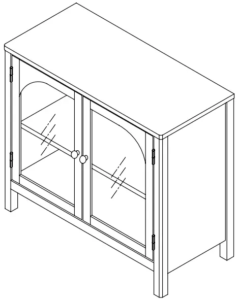 nathan james 71601 Mason Wood Storage Cabinet Unit