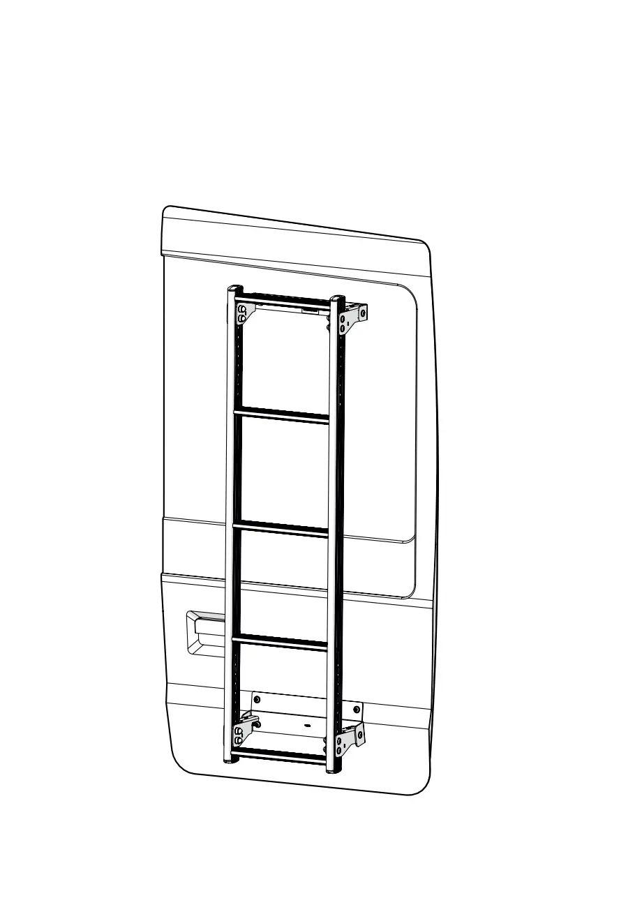 Van In8402 Ulti Ladder Rear Door Ladder Instruction Manual