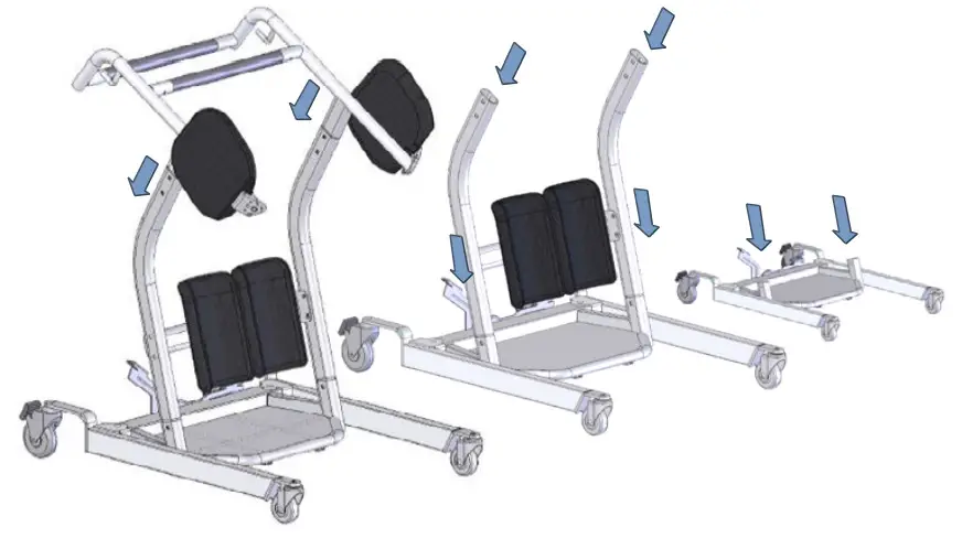 Proactive 32500 Protekt Dash Standing Transfer Aid - Fig6