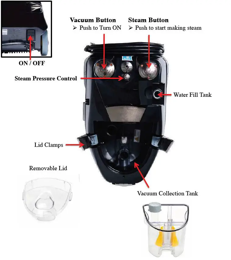 US Steam-TX 76083 Seahawk Residential Steam Vacuum Cleaner-1