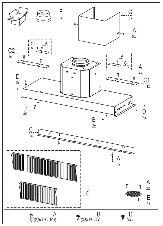 FRANKE DRIP 60 Built In Hood 1