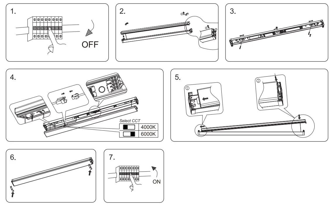 HALCYON LED442 W46EM LED Batten Select