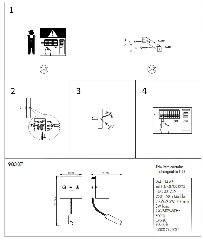 QAZQA 98387 Duppio WL Black USB - Fig1