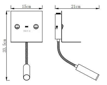 QAZQA 98387 Duppio WL Black USB - Fig2