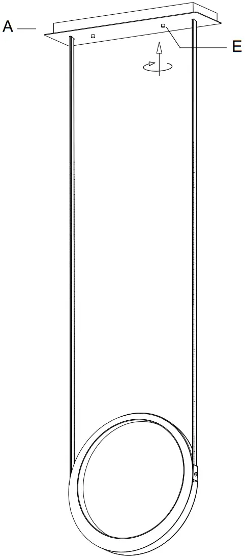 ET2 Contemporary Lighting E24081 NAB Tether LED 1 Light Pendant - Contents 3