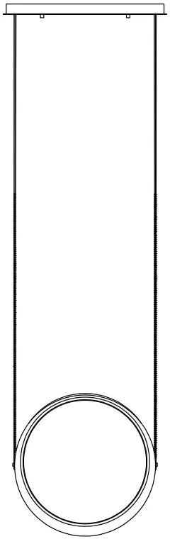 ET2 Contemporary Lighting E24081 NAB Tether LED 1 Light Pendant