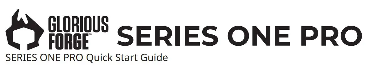 GLORIOUS FORGE GLO-MS-P1W-GE-FORGE Series One Pro Wireless Lightweight USB Optical Gaming Mouse User Guide