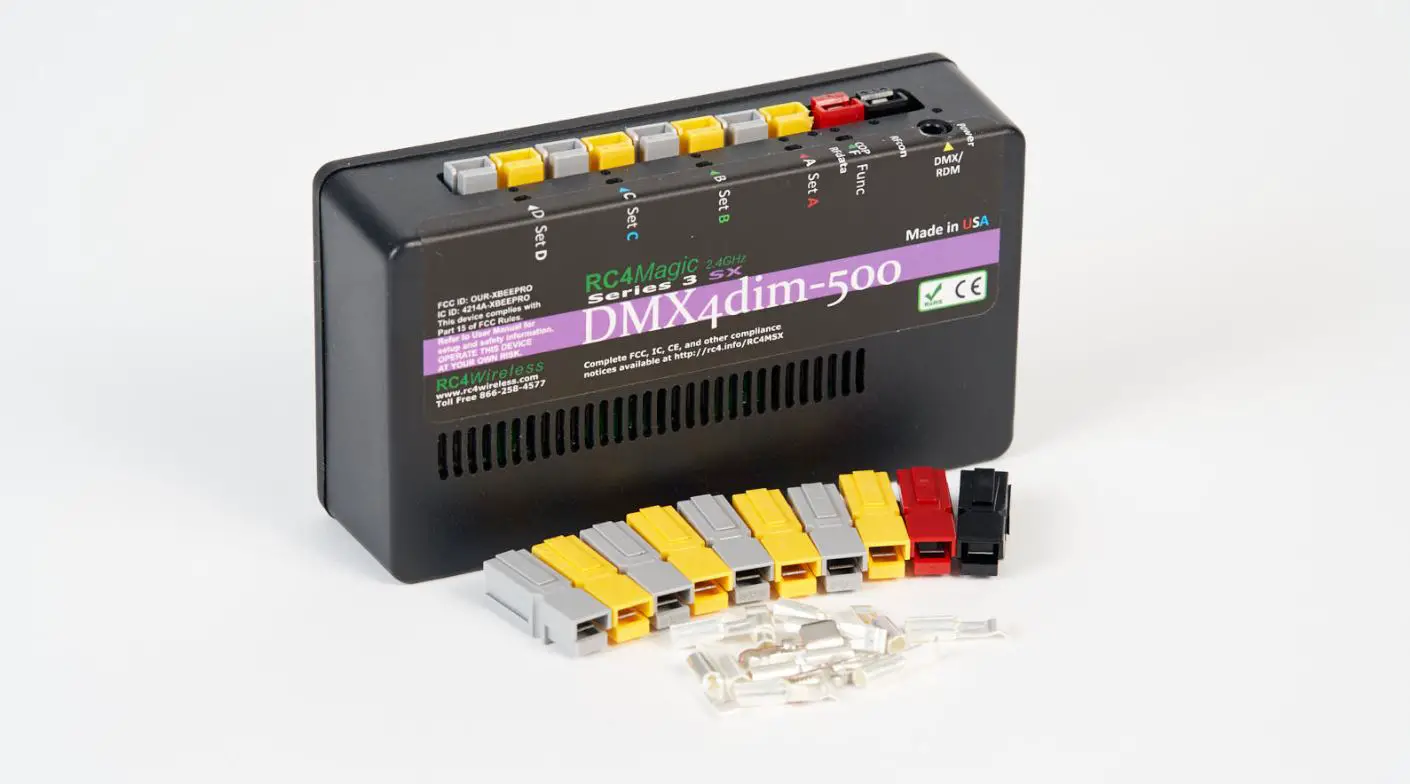 Rc4 Wireless Dmx4dim-500 High Power Four-channel Wireless Dimmer User Guide