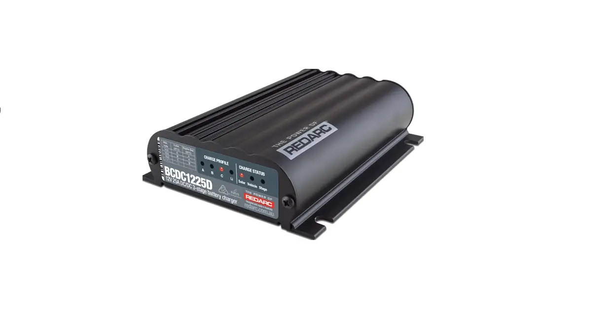 Redarc Electronics Bcdcn1225 Dual Input Multi Stage In Cabin Battery Charger Instruction Manual Redarc Electronics Bcdcn1225 Dual Input Multi Stage In Cabin Battery Charger Instruction Manual