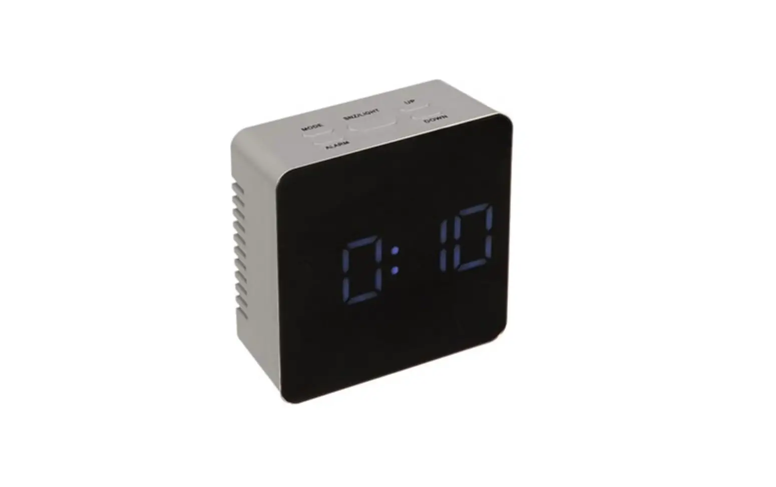 Perel Wc214 Digital Alarm Clock With Mirror Display User Manual