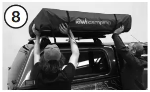 KIWI camping KC077 037 Tuatara SSE Rooftop Tent - Installation 5