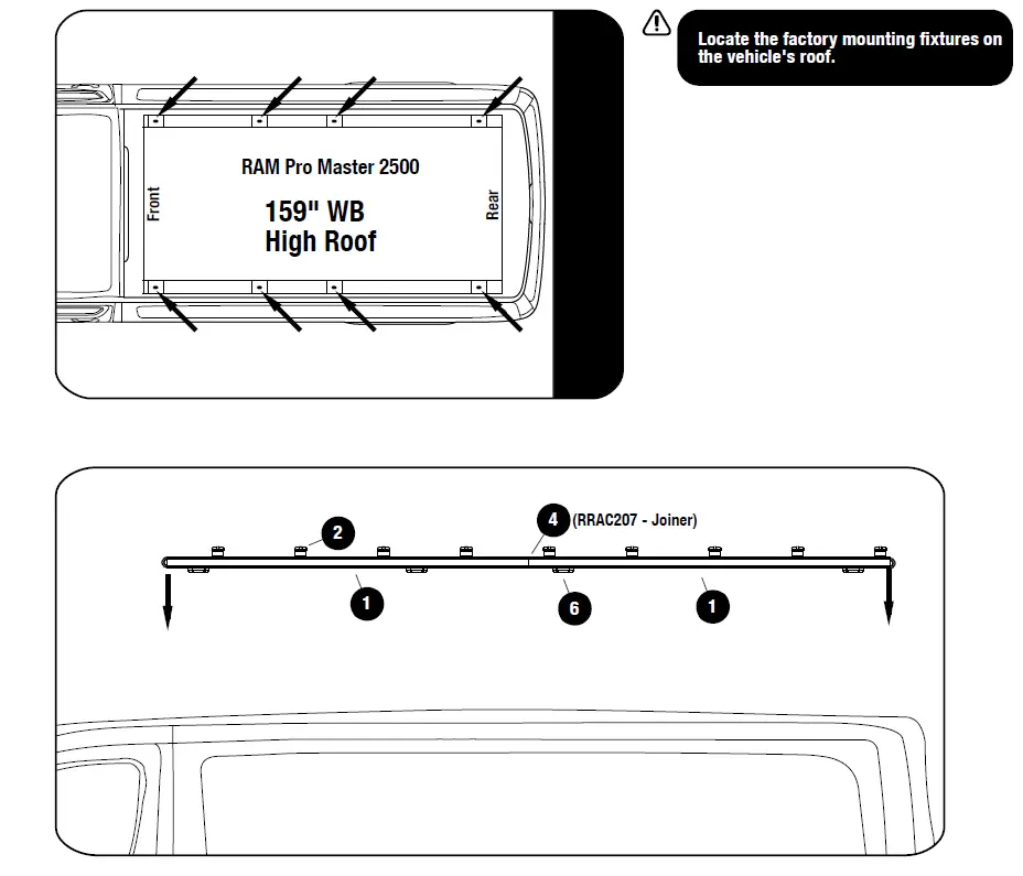 FRONT-RUNNER-KVRP006T-Slimpro-Van-Rack-Kit-fig-6