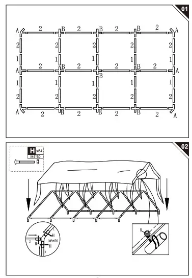 Outsunny 84C-308 Heavy Duty Marquee - fig 3