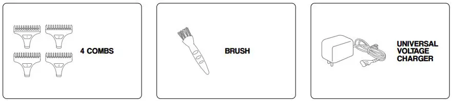 Nixe-TW003-Black-Silver-Hair-Trimmer-fig-2