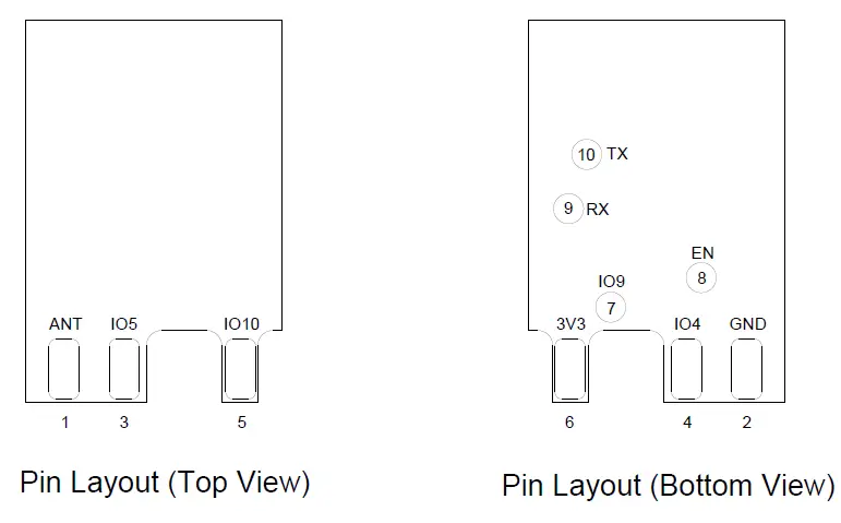 ESPRESSIF-ESP8685­WROOM-07 2.4-GHz-Wi­Fi-and-Bluetooth-5-Module-01