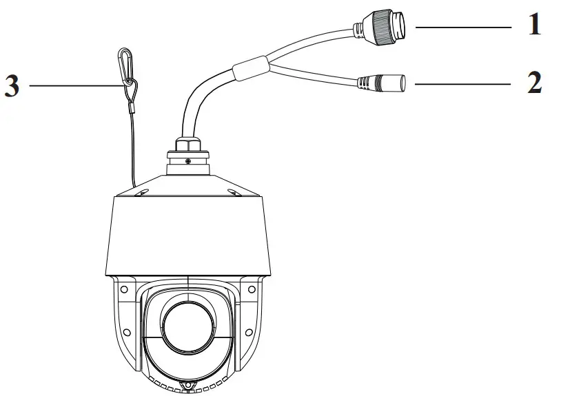 speco technologies O2P25X PTZ Network Dome Camera - Ethernet connector