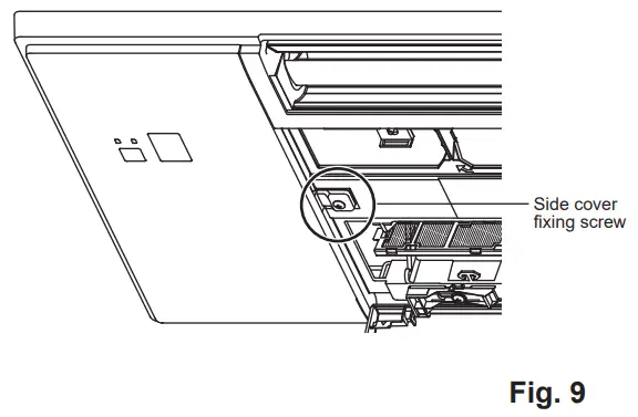 MITSUBISHI ELECTRIC MLP 448WU Room Air Conditioner Optional Grille - Grille installation 8