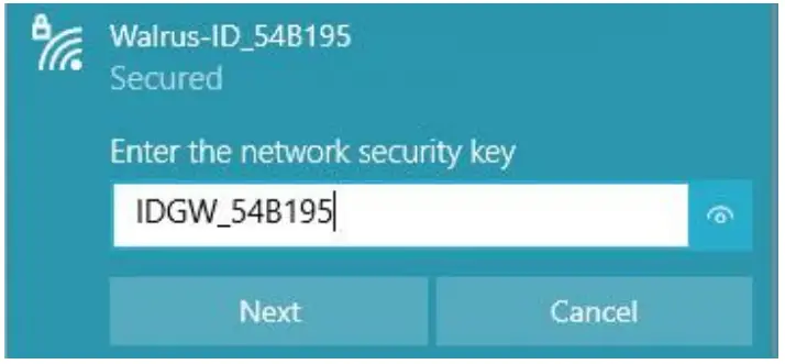 Bove Technology 1678087012 LoRaWAN Walrus ID Gateway - Gateway Connection