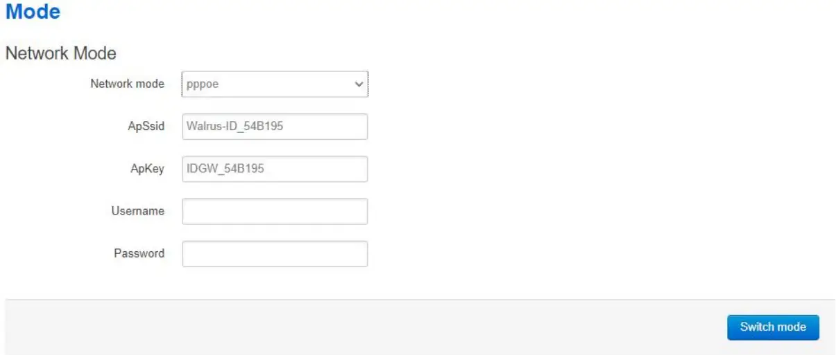 Bove Technology 1678087012 LoRaWAN Walrus ID Gateway - IPPPOE mode