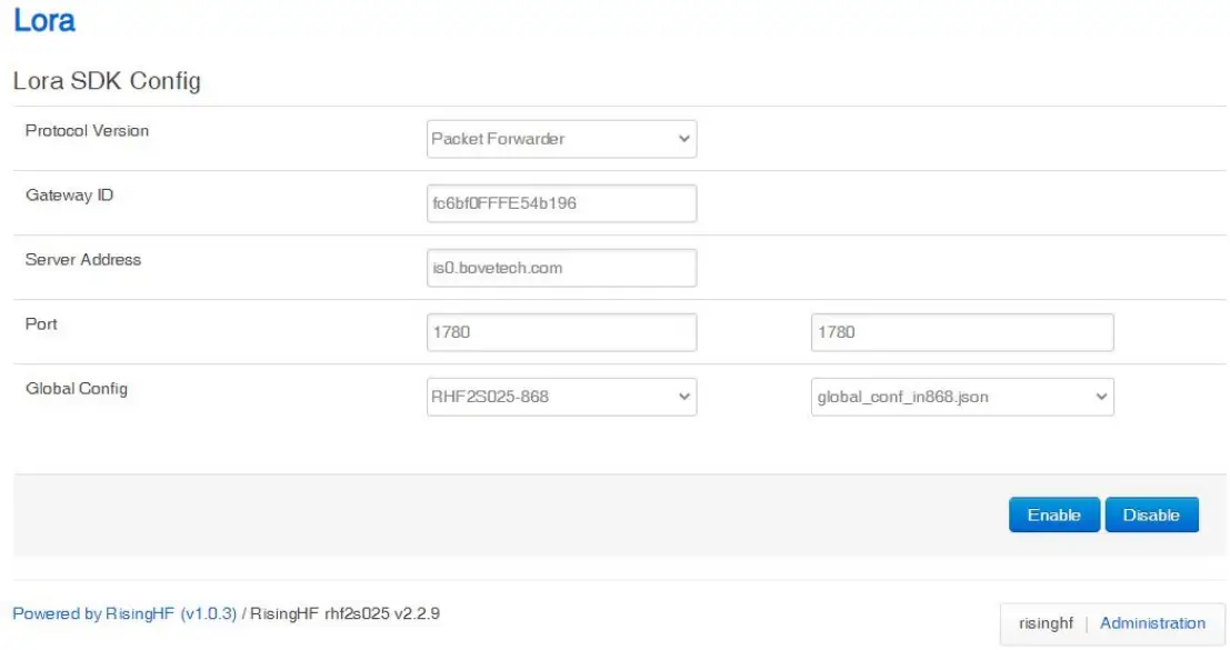 Bove Technology 1678087012 LoRaWAN Walrus ID Gateway - Packet Forwarder