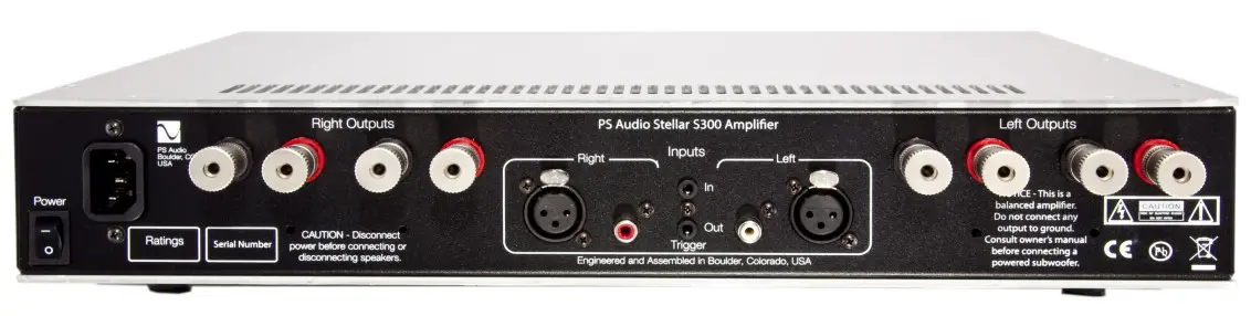 PS AUDIO Stellar S300 Stereo Amplifier - Connecting