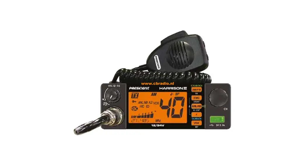 President Harrison Ii 12/24 V Asc Multi-norm Cb-radio Owner's Manual
