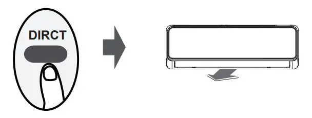 koppel RG51A Ceiling Cassette Super Inverter - Swing function 1