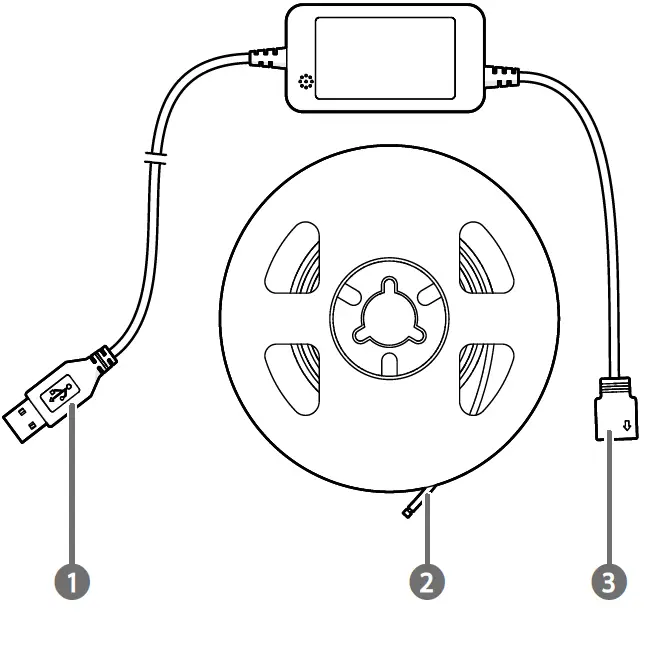 nedis-BTLS20RGBW-2-Meter-Smart-Bluetooth-USB-LED-Strip-FIG- (2)