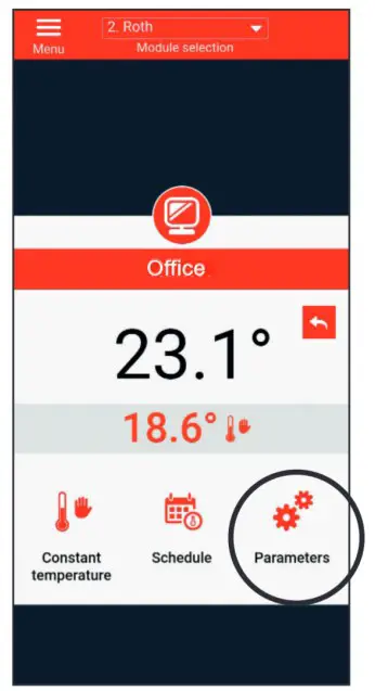 Setting menu Instructions