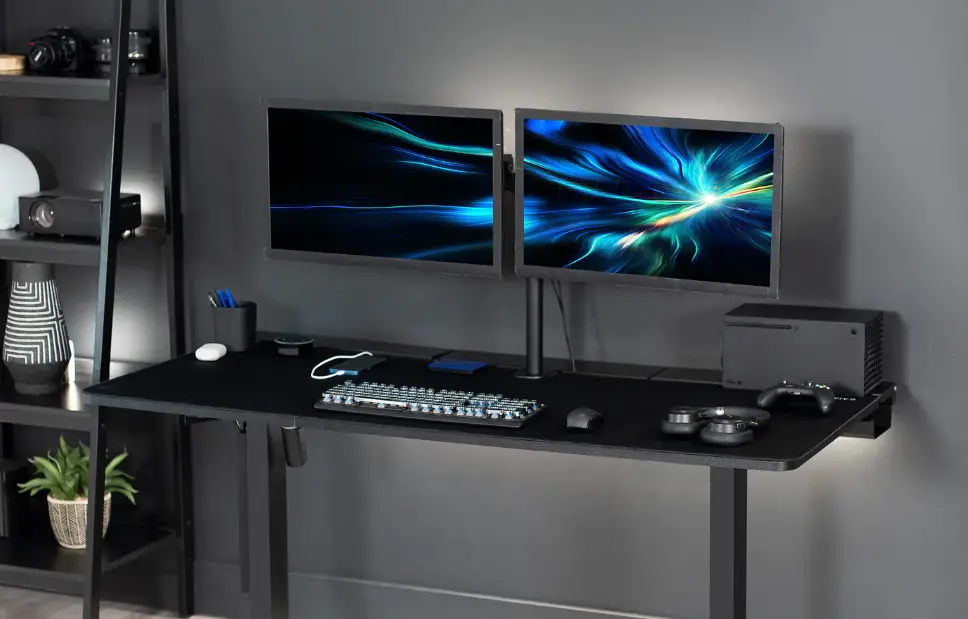 V I V O Desk-top3 Black 60x30 Inch Concealed Cable Table Top With Full-size Pad Instruction Manual V I V O Desk-top3 Black 60x30 Inch Concealed Cable Table Top With Full-size Pad Instruction Manual