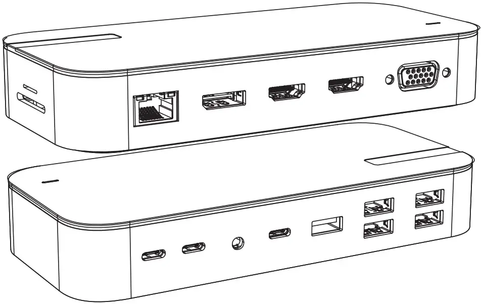 Selore S Global B09WY989PT USB C Docking Station Dual Monitor 16 In 1 Dock