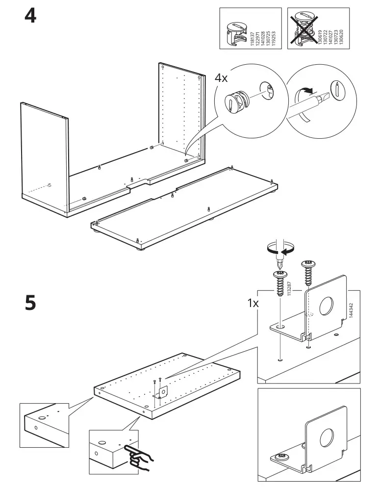 IKEA AA-1391480-7-2 BESTÅ TV Furniture Black Brown - Installation 3